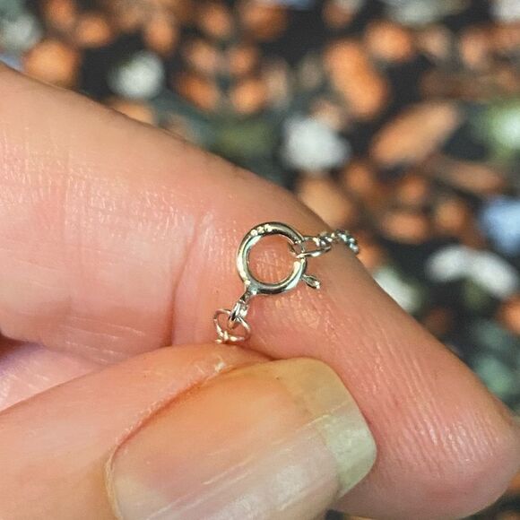 Owl And Moon Sterling Silver Pendant Necklace - Picture 6 of 6